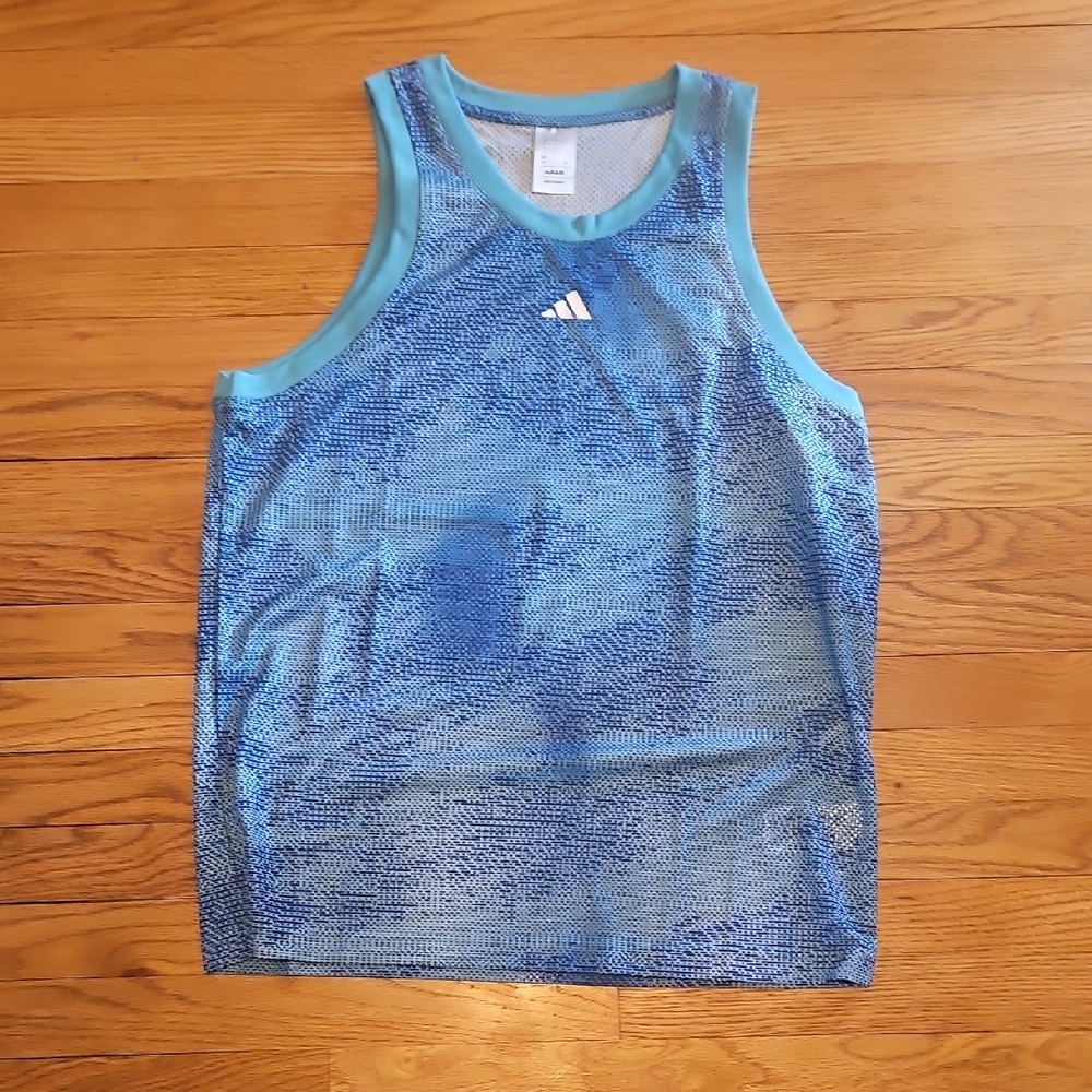 Adidas Men's Blue Tank Top
